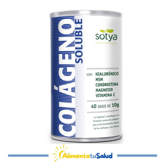 Colágeno + Magnesio + Hialurónico + MSM + Condroitina + Vitamina C - 400 g - Sotya