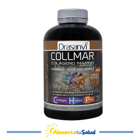 Collmar colágeno + magnesio - 180 comprimidos sabor galleta chocolate - Drasanvi