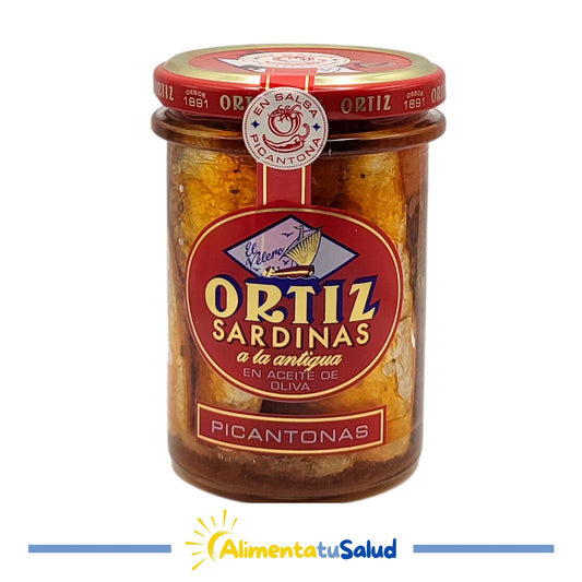 Sardinas picantonas en aceite de oliva - 190 g - Ortiz