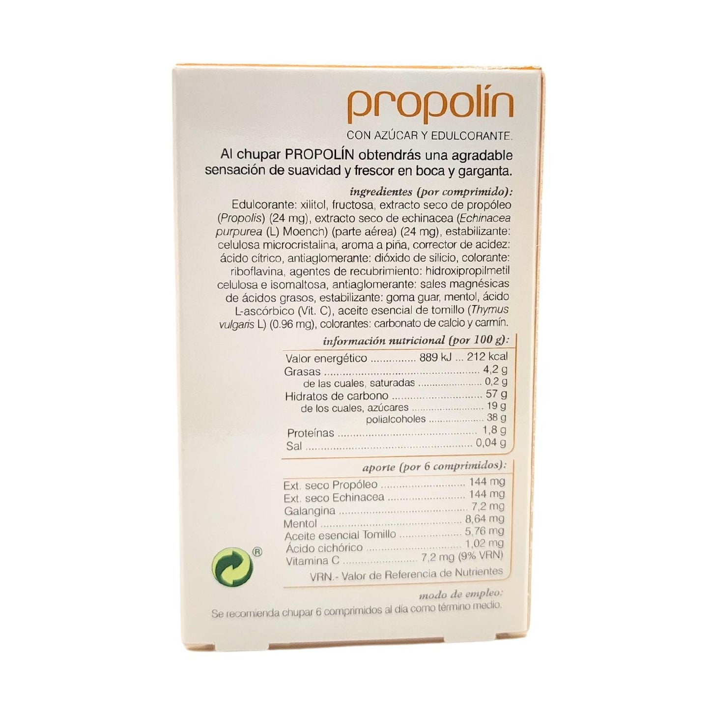 Propolín Garganta - Soria Natural - 48 comprimidos masticables