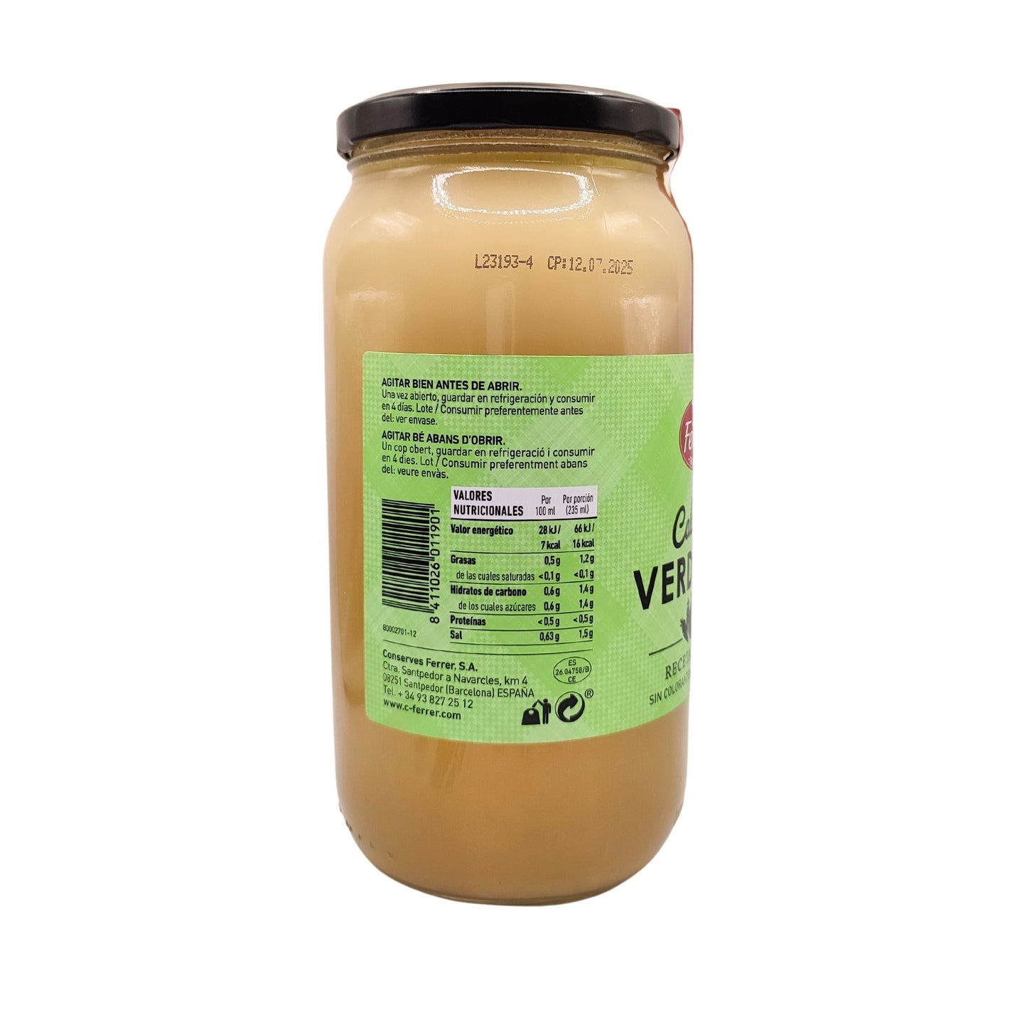 Caldo de verduras - 940 ml - Ferrer