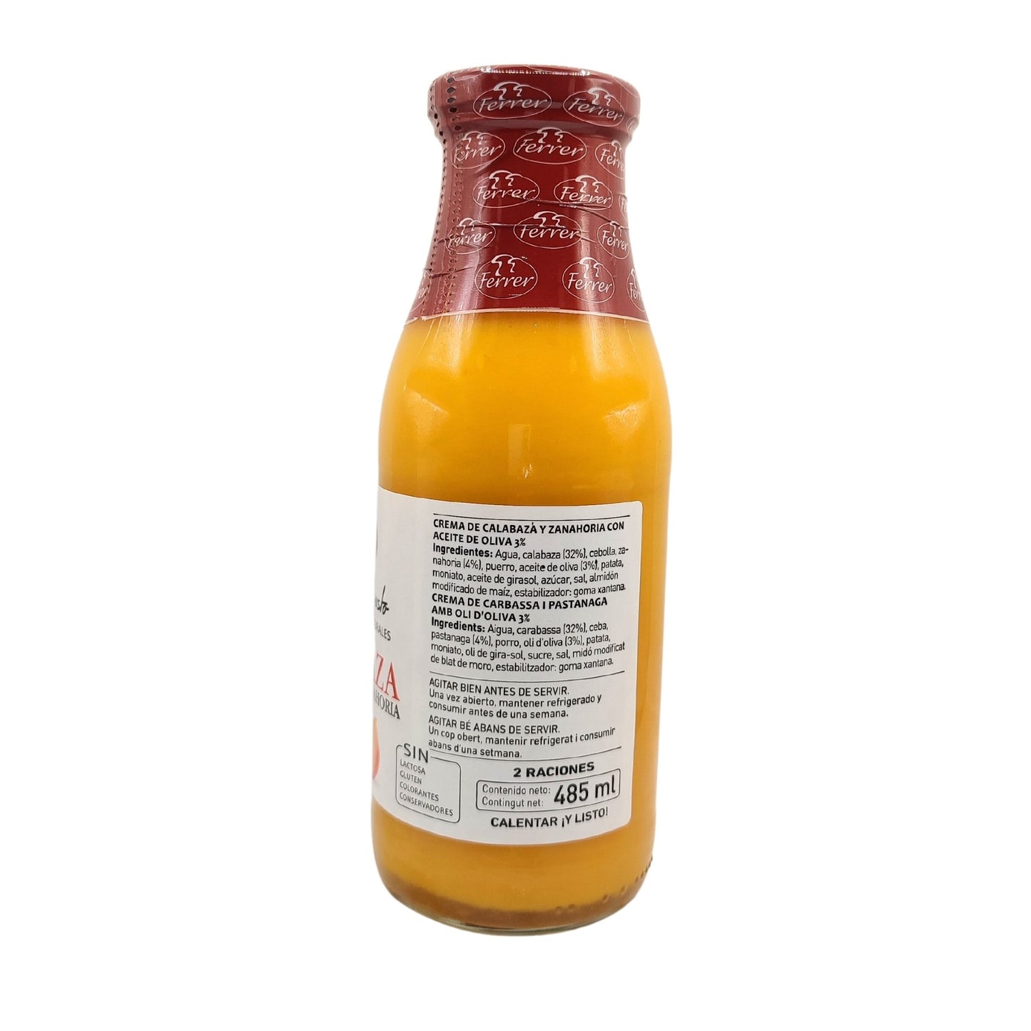 Crema de calabaza y zanahoria - 485 ml - Ferrer