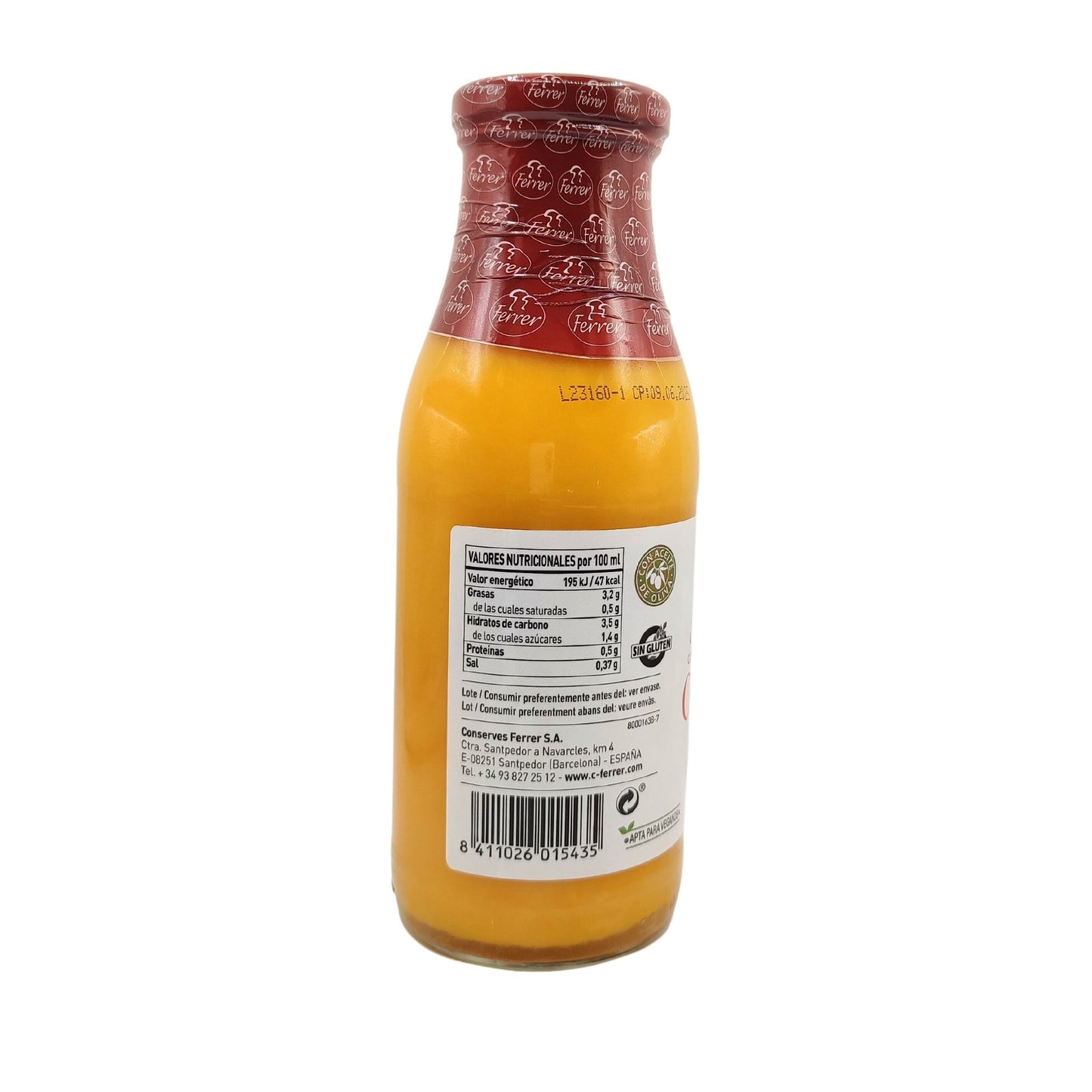 Crema de calabaza y zanahoria - 485 ml - Ferrer