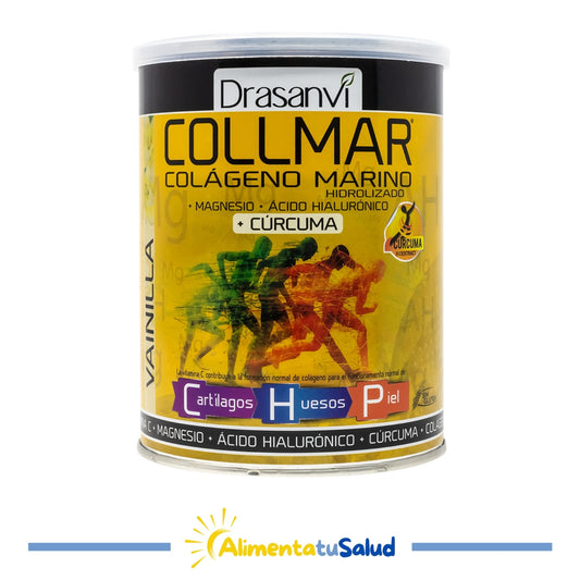 Collmar Col·lagen + Magnesi + Cúrcuma - Sabor vainilla - Drasanvi - 300g en pols