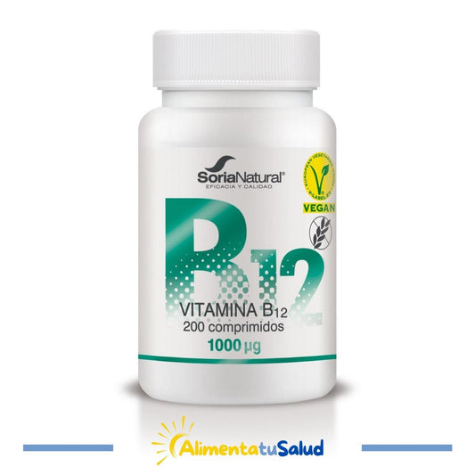 Vitamina B12 - 1000μg  - Soria Natural - 200 comprimidos