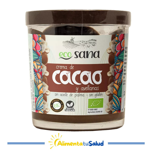 Crema de Cacao y Avellanas Bio - 200 g - Ecosana