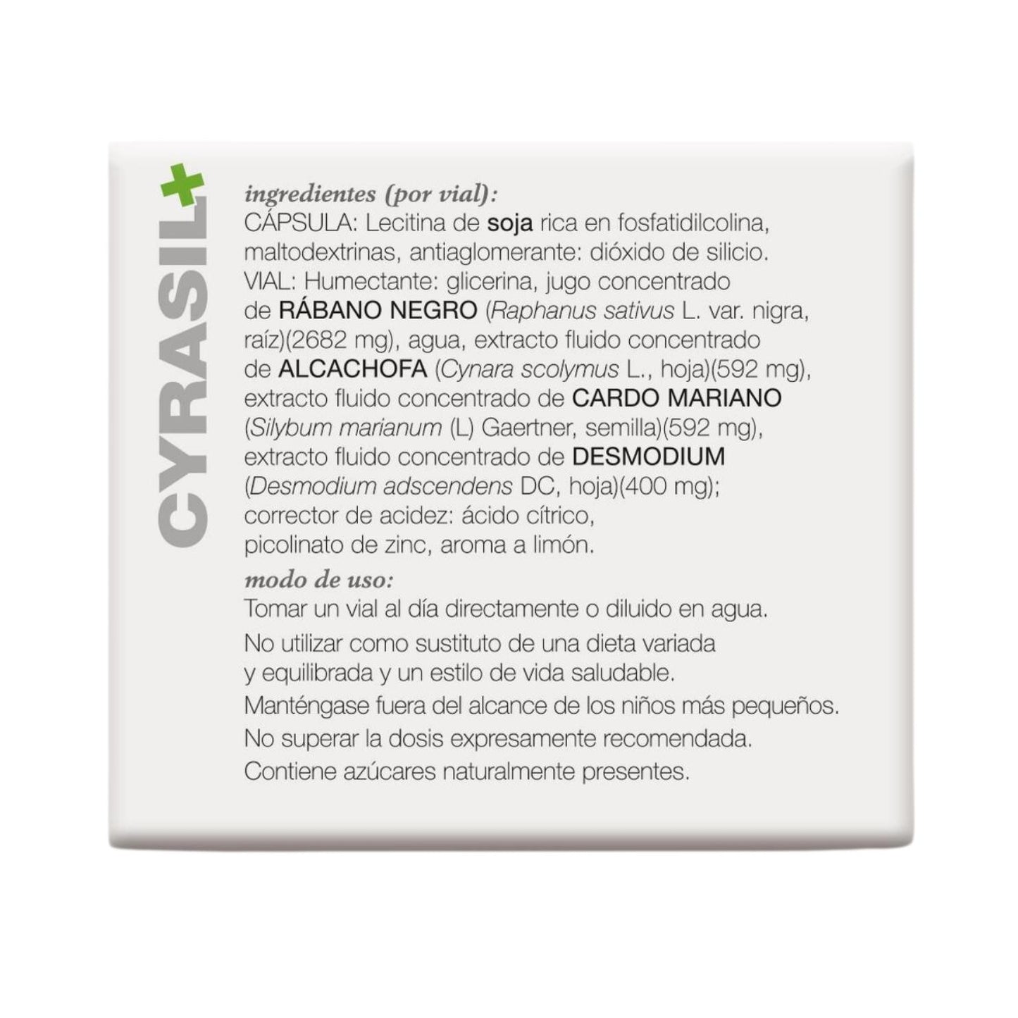 Cyrasil Plus hígado - Soria Natural - 15 ampollas