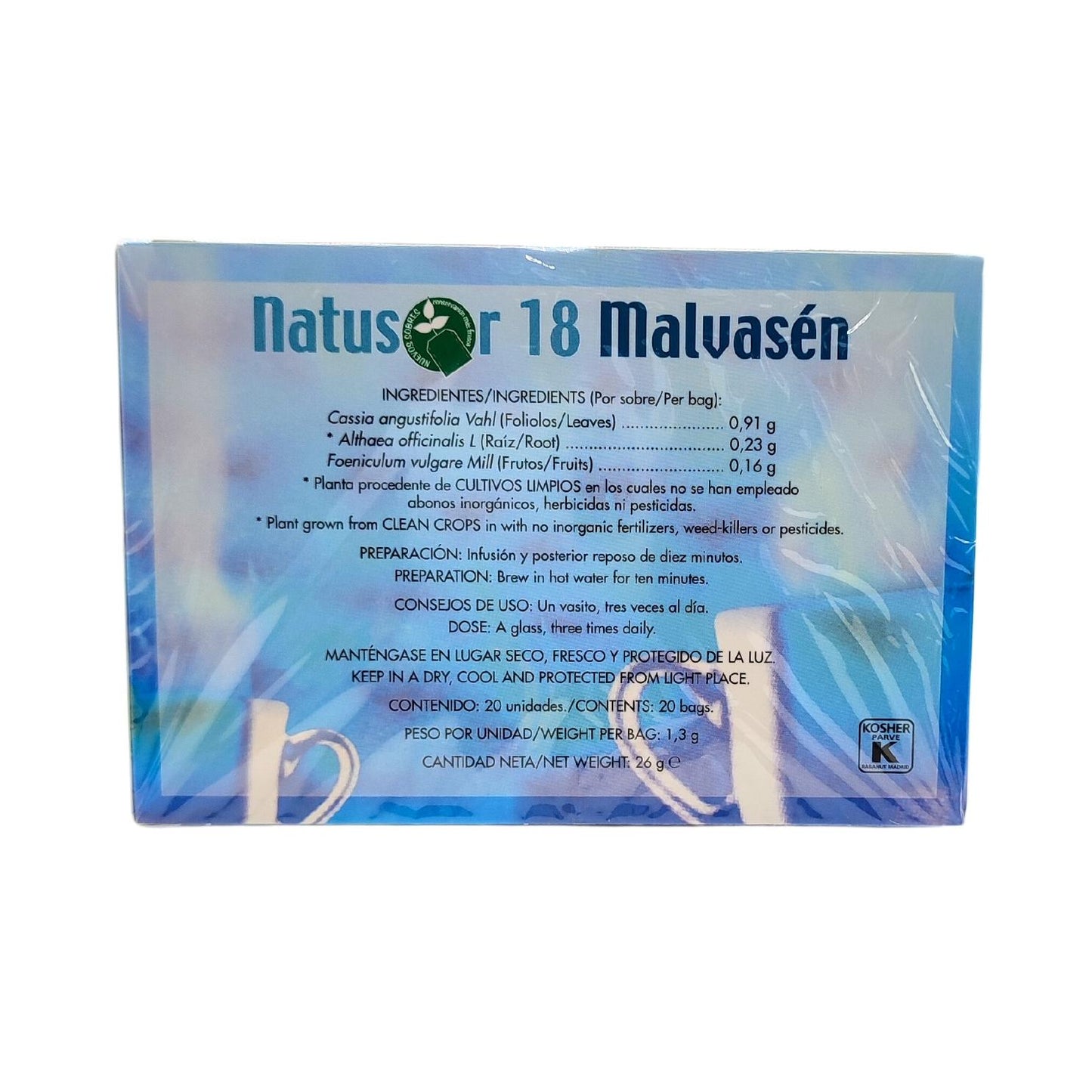 Infusió Natusor 18 Malvasen - Soria Natural - 20 bossetes