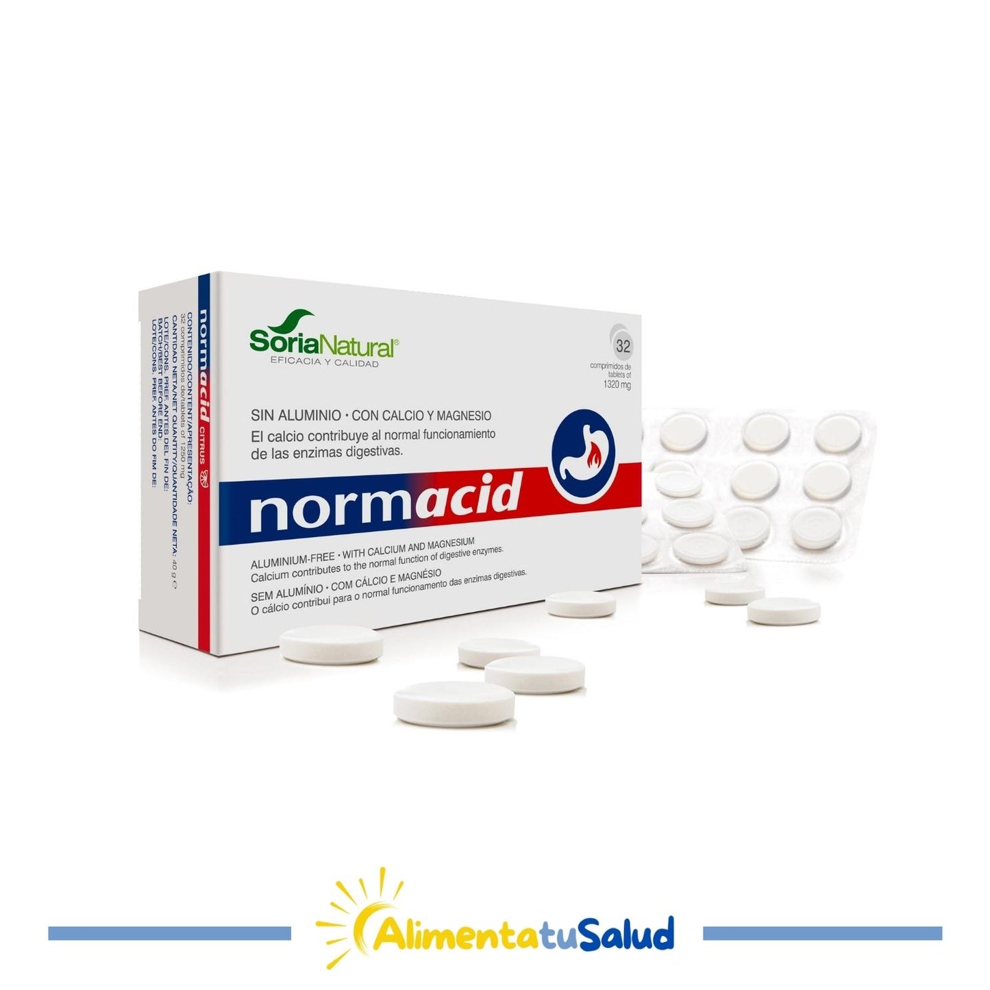 Normacid - Soria Natural - 32 comprimidos