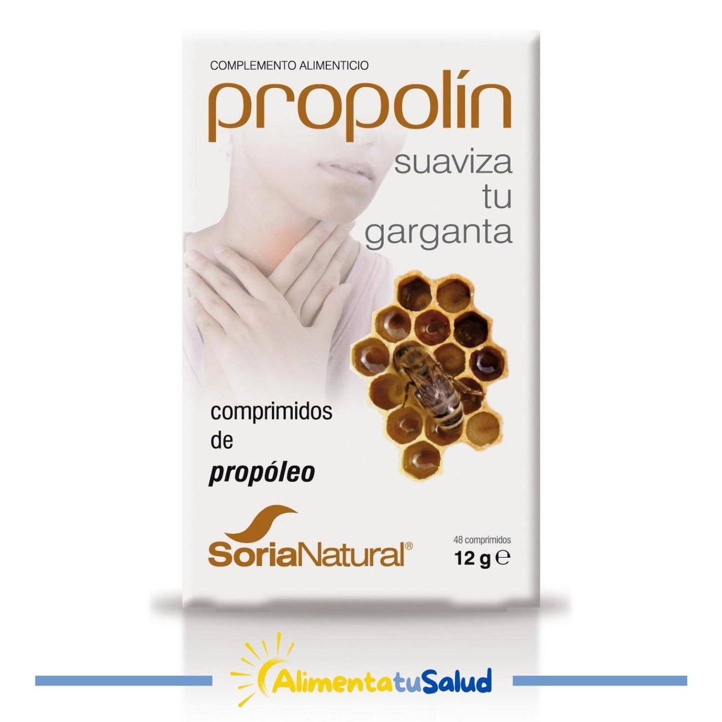 Propolín Garganta - Soria Natural - 48 comprimidos masticables