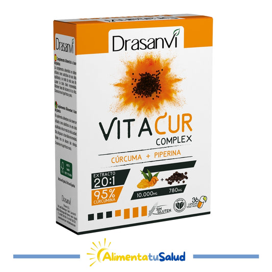 Vitacur Complex Cúrcuma amb pebre - Drasanvi - 36 càpsules
